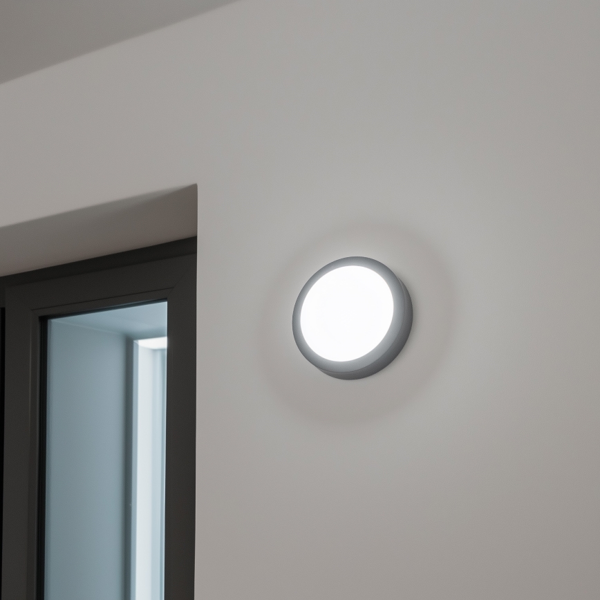 Brilagi - Вуличний світильник на стелю LED/13W/230V діам. 17 см IP54 антрацит