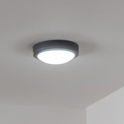 Brilagi - Вуличний світильник на стелю LED/13W/230V діам. 17 см IP54 антрацит