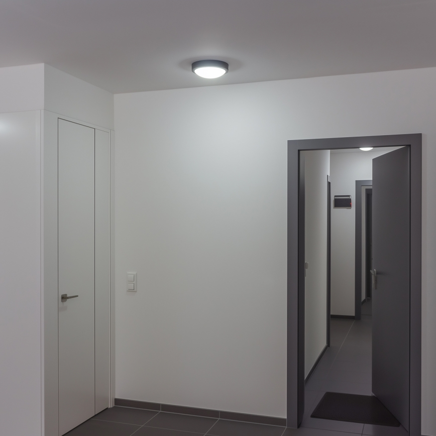 Brilagi - Світильник для стелі зовнішній LED/20W/230V діам. 23 см IP54 антрацит