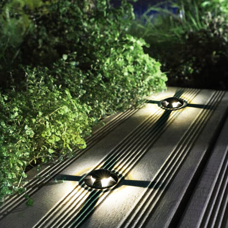 Brilagi - LED вуличний вбудований світильник для проїзду GROUNDRAY LED/1W/230V чорний IP67