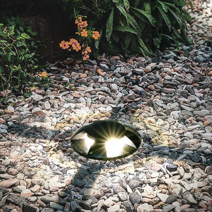 Brilagi - LED вуличний вбудований світильник для проїзду GROUNDRAY LED/1W/230V чорний IP67