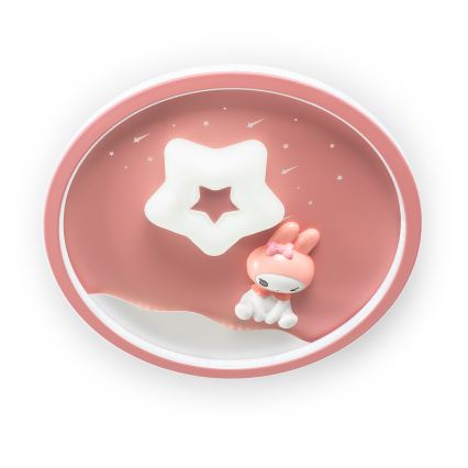 Brilagi - LED дитячий стельовий світильник BUNNY з регулюванням яскравості LED/83W/230V 3000-6000K діаметр 49 см + пульт дистанційного керування