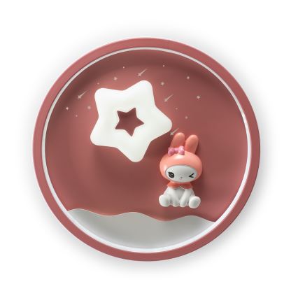 Brilagi - LED дитячий стельовий світильник BUNNY з регулюванням яскравості LED/83W/230V 3000-6000K діаметр 49 см + пульт дистанційного керування