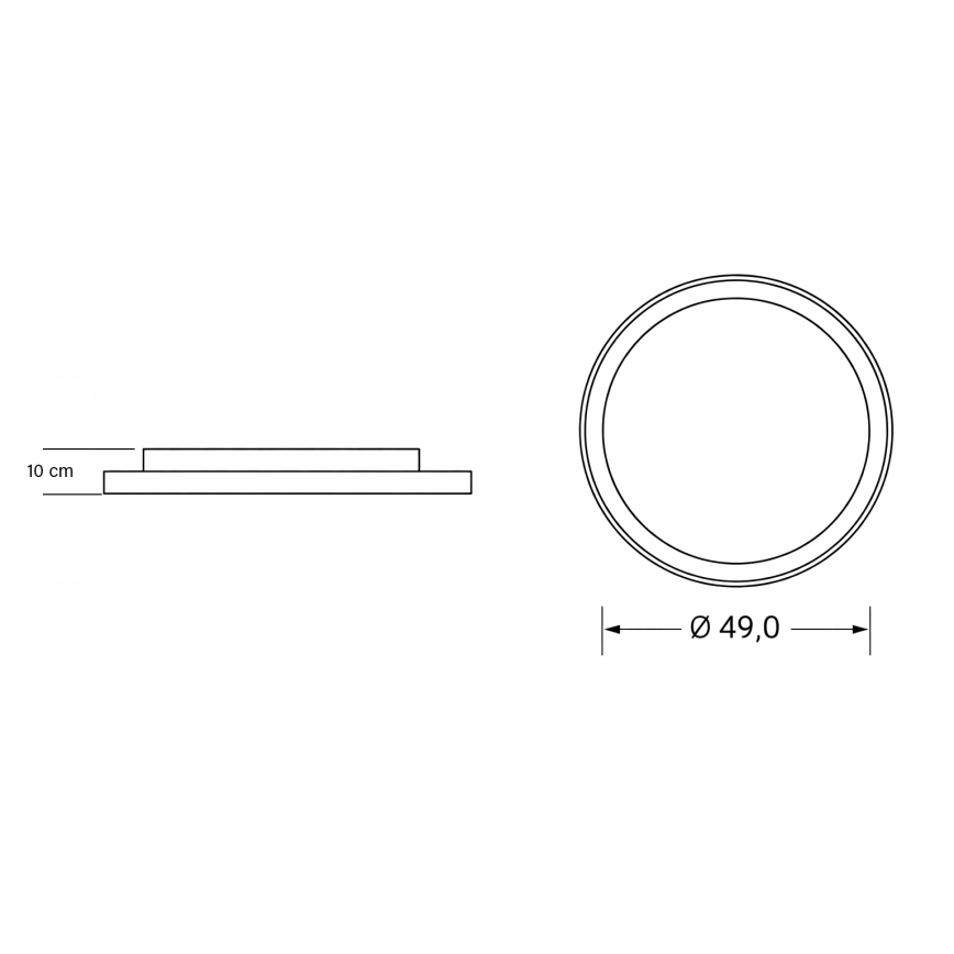 Брілагі - регульований світлодіодний дитячий стельний світильник ЮНІКОРН 68 Вт/230 В 3000-6000 К діаметр 49 см + пульт дистанційного керування
