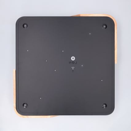 BRILAGI - LED стельовий світильник з регулюванням яскравості PILANA LED/48W/230V 3000-6500K дуб/чорний 42x42 cm + дистанційне керування