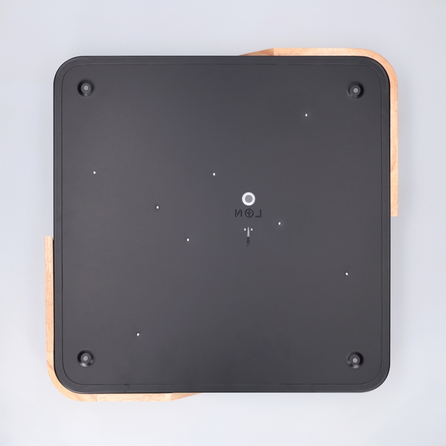 BRILAGI - LED стельовий світильник з регулюванням яскравості PILANA LED/48W/230V 3000-6500K дуб/чорний 42x42 cm + дистанційне керування