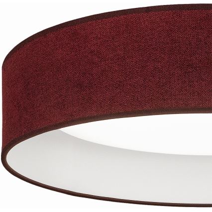 Brilagi - LED регульований стельовий світильник VELVET SMART VARI LED/36W/230V 3000-6500K діам. 55 см бордовий + пульт дистанційного керування