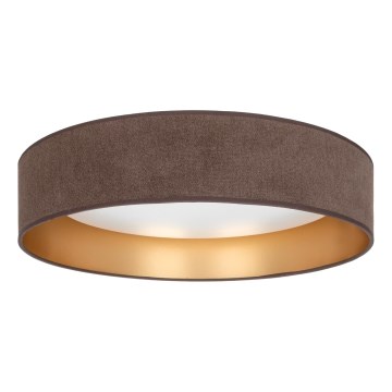 Brilagi - LED затемнювальний стельовий світильник VELVET SMARTIX LED/36W/230V 3000-6000K діаметр 55 cm коричневий/золотистий Wi-Fi Tuya Beacon + пульт дистанційного керування
