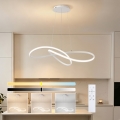 Brilagi - LED затемнювана люстра на тросі INFINITY LED/80W/230V 3000-6000K 80x80 cm біла + з дистанційним пультом
