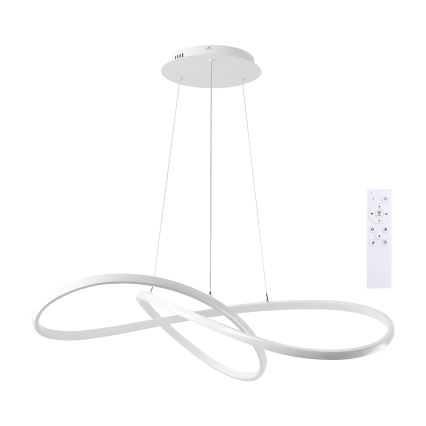 BRILAGI - LED затемнювана люстра на тросі INFINITY LED/80W/230V 3000-6000K 80x80 cm біла + з дистанційним пультом
