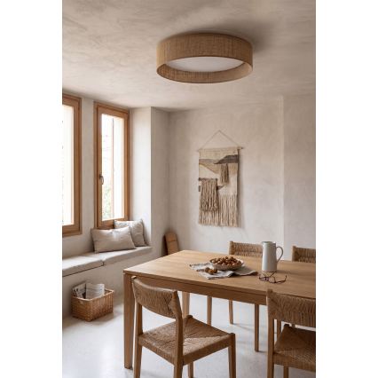 Brilagi - LED стельовий світильник з регулюванням яскравості VELVET SMARTIX LED/36W/230V 3000-6000K діаметр 55 см бежевий Wi-Fi Tuya Beacon + пульт дистанційного керування