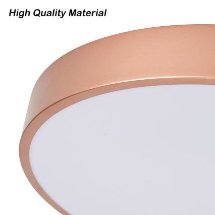 BRILAGI - LED стельний світильник з регулюванням яскравості POOL LED/48W/230V 3000-6000K pr. 40 cm мідного кольору + пульт дистанційного керування