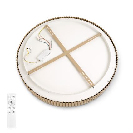 Brilagi - LED-стельовий світильник FALCON MODERN з регулюванням яскравості, 54 Вт, 230 В, 3000–6500 К, 60 см, бежевий + пульт дистанційного керування