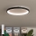 Brilagi - LED затемнюваний стельовий світильник FALCON SLIM LED/42W/230V 3000-6500K, діам. 50 см, чорний + пульт дистанційного керування