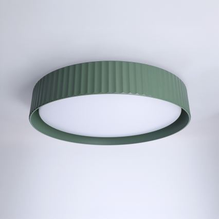 Brilagi - LED-стельовий світильник LUCIA з регулюванням яскравості LED/48W/230V 3000-6500K, діаметр 41 см, зелений + пульт дистанційного керування