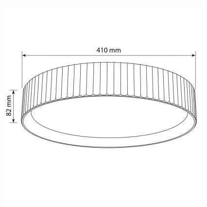 Brilagi - LED-стельовий світильник LUCIA з регулюванням яскравості LED/48W/230V 3000-6500K, діаметр 41 см, зелений + пульт дистанційного керування