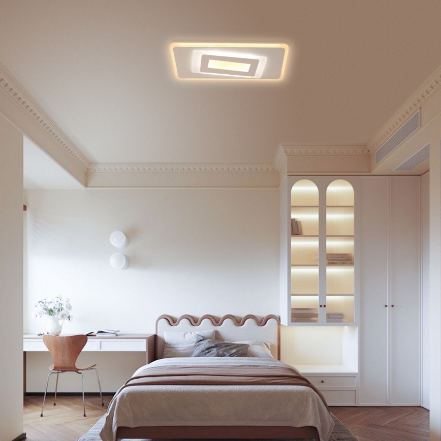 Brilagi - LED стельовий світильник з регулюванням яскравості MODERN LED/51 Вт/230 В 3000-6000 К 20x40 см + пульт дистанційного керування