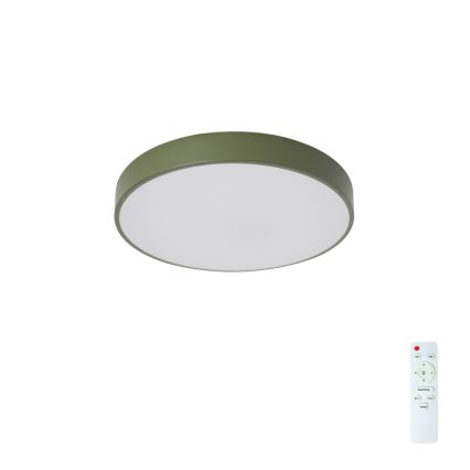 Brilagi - димований світлодіодний стельовий світильник POOL LED/36W/230V 3000-6000K, діаметр 30 см, зелений, з пультом дистанційного керування