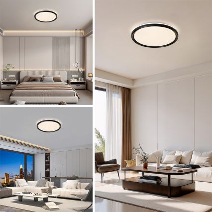 Brilagi - димований стельовий LED-світильник RIVO LED/72W/230V 3000-6000K чорний, діам. 50 см + пульт дистанційного керування