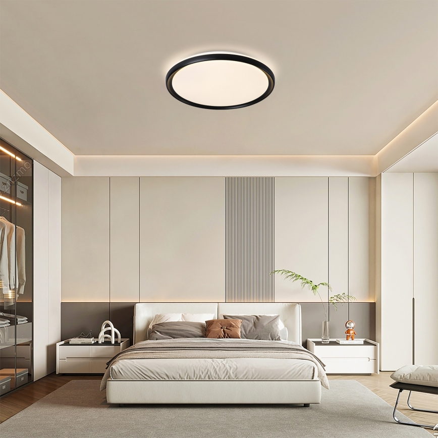 Brilagi - димований стельовий LED-світильник RIVO LED/72W/230V 3000-6000K чорний, діам. 50 см + пульт дистанційного керування