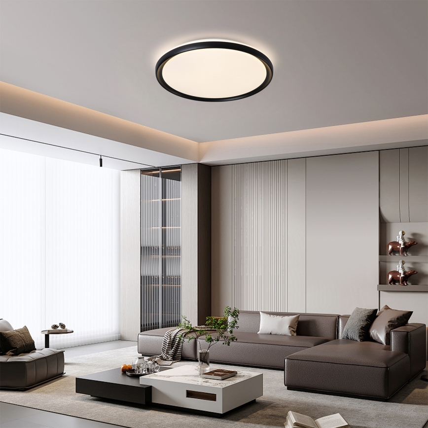 Brilagi - димований стельовий LED-світильник RIVO LED/72W/230V 3000-6000K чорний, діам. 50 см + пульт дистанційного керування