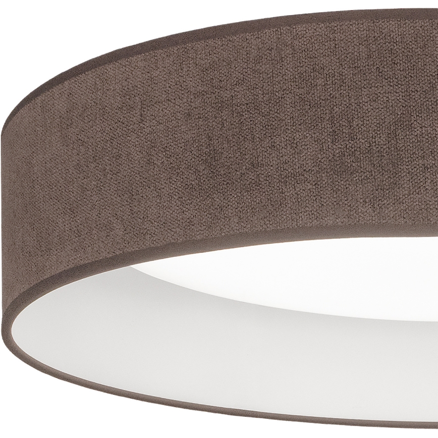 BRILAGI - LED стельовий світильник з регульованою яскравістю VELVET SMARTIX LED/24W/230V 3000-6000K, діаметр 45 см, коричневий, Wi-Fi Tuya Beacon + пульт дистанційного керування