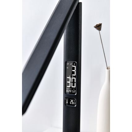 Brilagi - регульована LED настільна лампа з бездротовою зарядкою QI та USB REGINA LED/8,5W/230V чорна