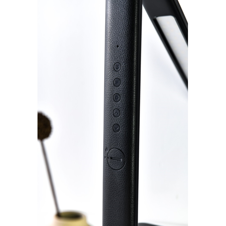 Brilagi - регульована LED настільна лампа з бездротовою зарядкою QI та USB REGINA LED/8,5W/230V чорна
