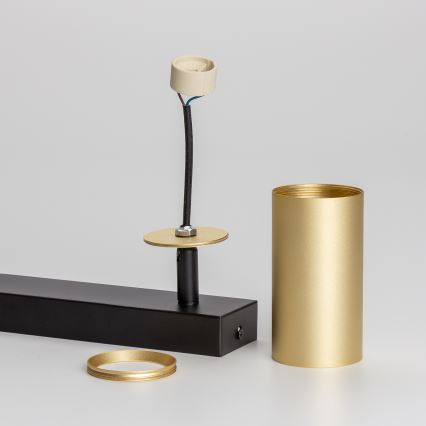 Brilagi - LED RGBW точковий світильник з регульованою яскравістю SELE GOLDEN 2xGU10/6,5W/230V 2700-6500K чорний/золотий