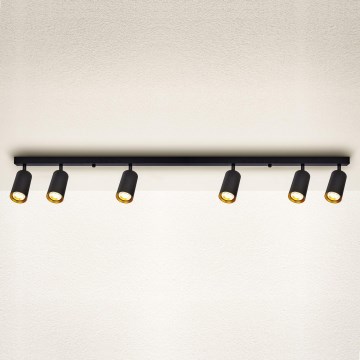 Brilagi - LED затемнюваний точковий світильник SELE 6xGU10/6,5W/230V 2700-6500K чорний/золотий