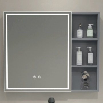 BRILAGI - LED зеркальный шкафчик для ванной с подсветкой AVOLA SINGLE 75x70 cm