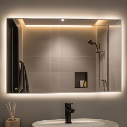 Brilagi - LED-зеркало для ванной DESIO LED/30W/230V 60x90 см серебристое IP44 CRI 90 диммируемое + CCT