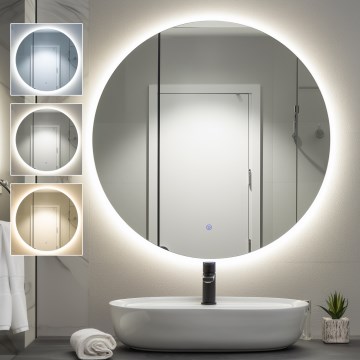 Brilagi - LED-зеркало для ванной LUNA LED/26W/230V, диаметр 80 см, IP44, CRI 90, диммируемое + CCT