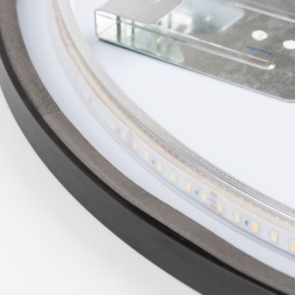 Brilagi - LED-зеркало для ванной NOVARA LED/19W/230V диаметр 60 см черное IP44 CRI 90 диммируемое + CCT