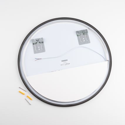 Brilagi - LED-зеркало для ванной NOVARA LED/19W/230V диаметр 60 см черное IP44 CRI 90 диммируемое + CCT