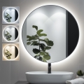 BRILAGI - LED-зеркало для ванной VENA BLACK LED/26W/230V Ø 80 см IP44 CRI 90 диммируемое + CCT
