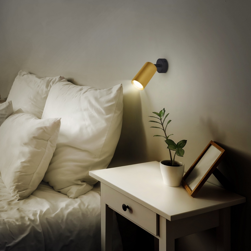 Brilagi - LED точковий світильник SELE GOLDEN з регульованою яскравістю 1xGU10/6,5W/230V 2700-6500K чорний/золотий