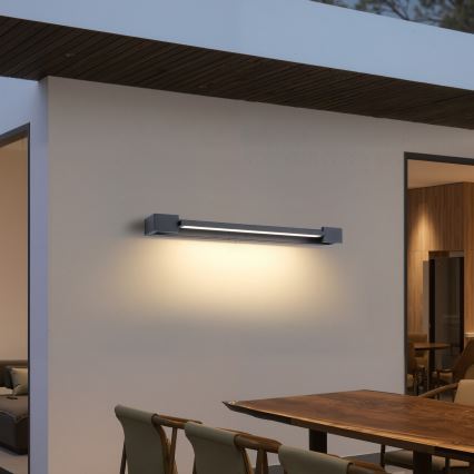 Brilagi - LED зовнішній настінний світильник AQUA LINE LED/18W/230V 60 см IP44 антрацит CRI 90