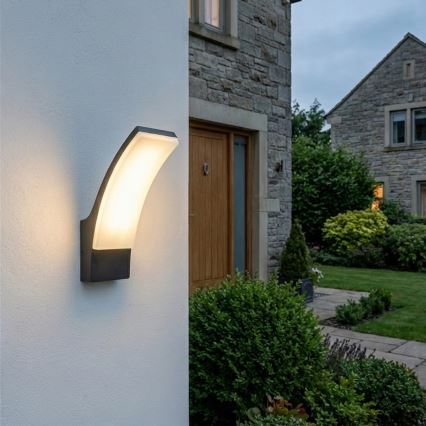 BRILAGI - LED зовнішній настінний світильник ARCELO LED/12W/230V IP65 чорний