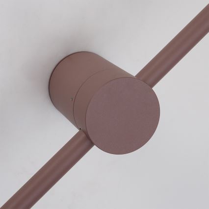 Brilagi - світлодіодний зовнішній настінний світильник AURA LED/12W/230V 3000K IP54 65 см коричневий CRI 90