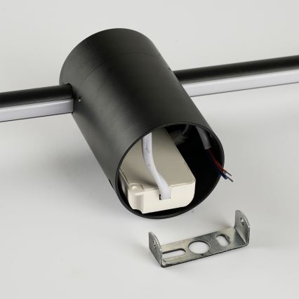 Brilagi - LED зовнішній настінний світильник AURA LED/12W/230V 3000K IP54 65 см чорний