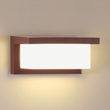 Brilagi - LED зовнішній настінний світильник BRICKY LED/12W/230V коричневий IP54