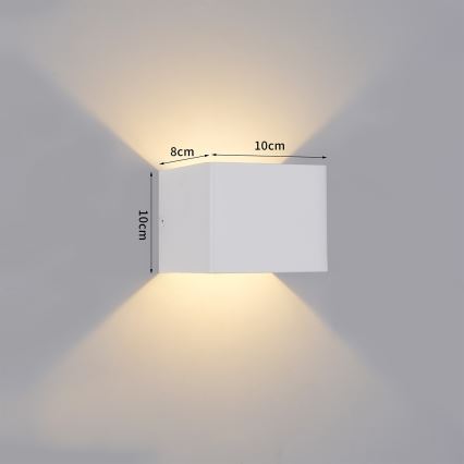 Brilagi - LED зовнішній настінний світильник DONNANI LED/5W/230V, білий, IP44