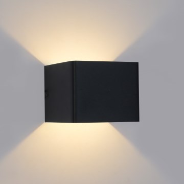 Brilagi - LED зовнішній настінний світильник DONNANI LED/5W/230V чорний IP44