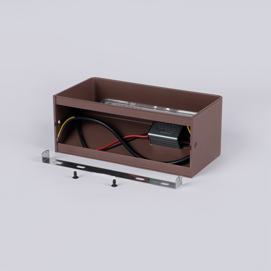 Brilagi - LED зовнішній настінний світильник DONNANI LED/7 Вт/230 В коричневий IP44