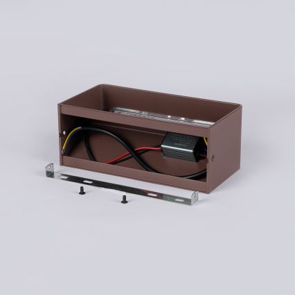 BRILAGI - LED зовнішній настінний світильник DONNANI LED/7W/230V 20 см коричневий IP44