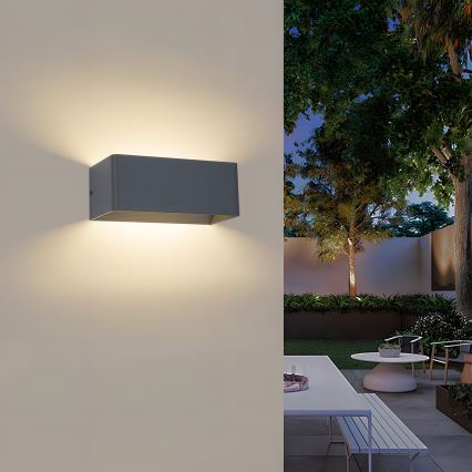 Brilagi - LED зовнішній настінний світильник DONNANI LED/7W/230V антрацит IP44