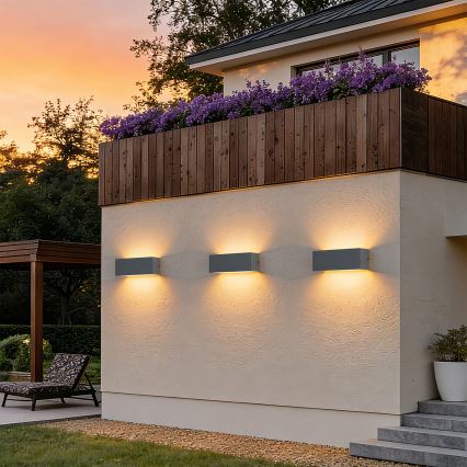 Brilagi - LED зовнішній настінний світильник DONNANI LED/7W/230V антрацит IP44