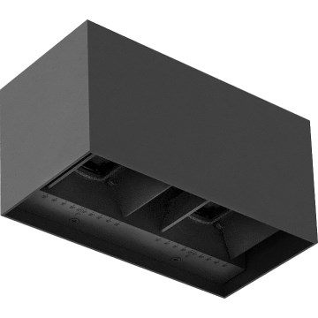 Brilagi - LED зовнішній настінний світильник DOUBLE CUBE LED/12W/230V антрацит IP65