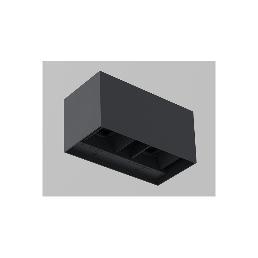 Brilagi - LED зовнішній настінний світильник DOUBLE CUBE LED/12W/230V антрацит IP65